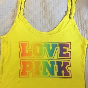 Bright yellow tank top